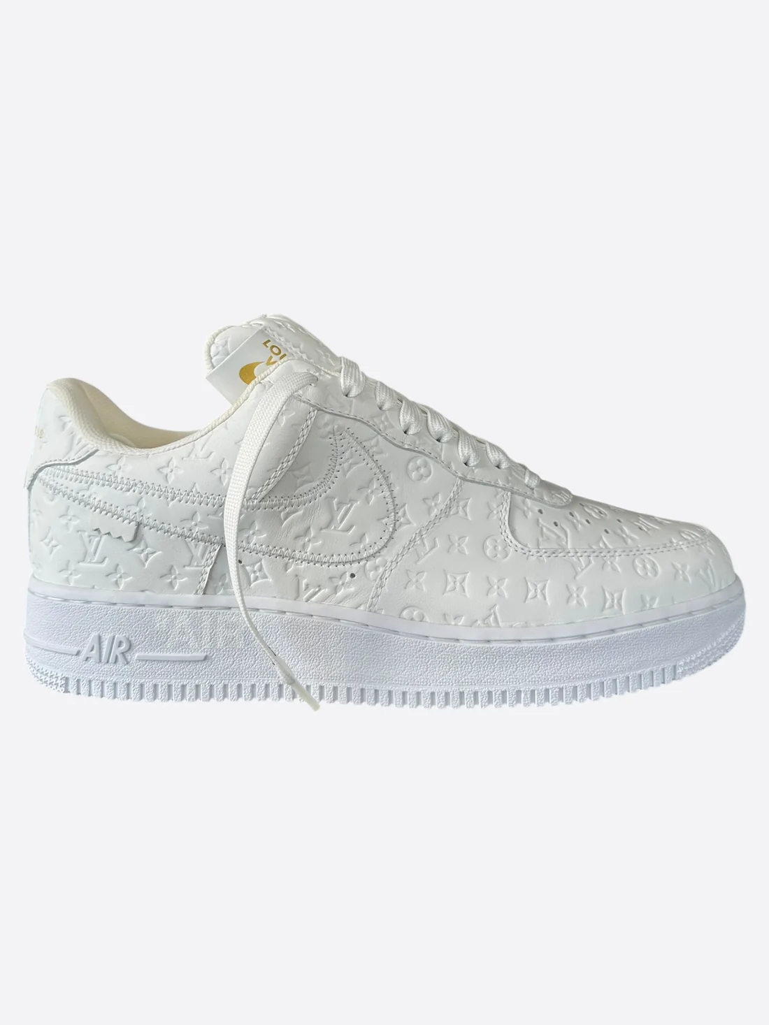 Louis Vuitton Nike White Monogram Low Top Air Force 1