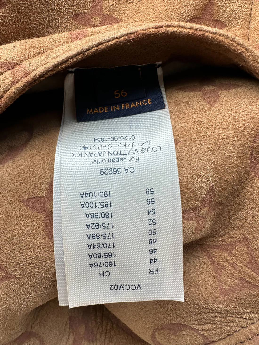 Louis Vuitton Brown Monogram Shearling Jacket