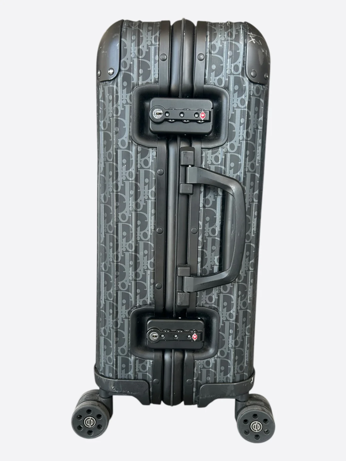 Dior Rimowa Black Oblique Carry-On Luggage