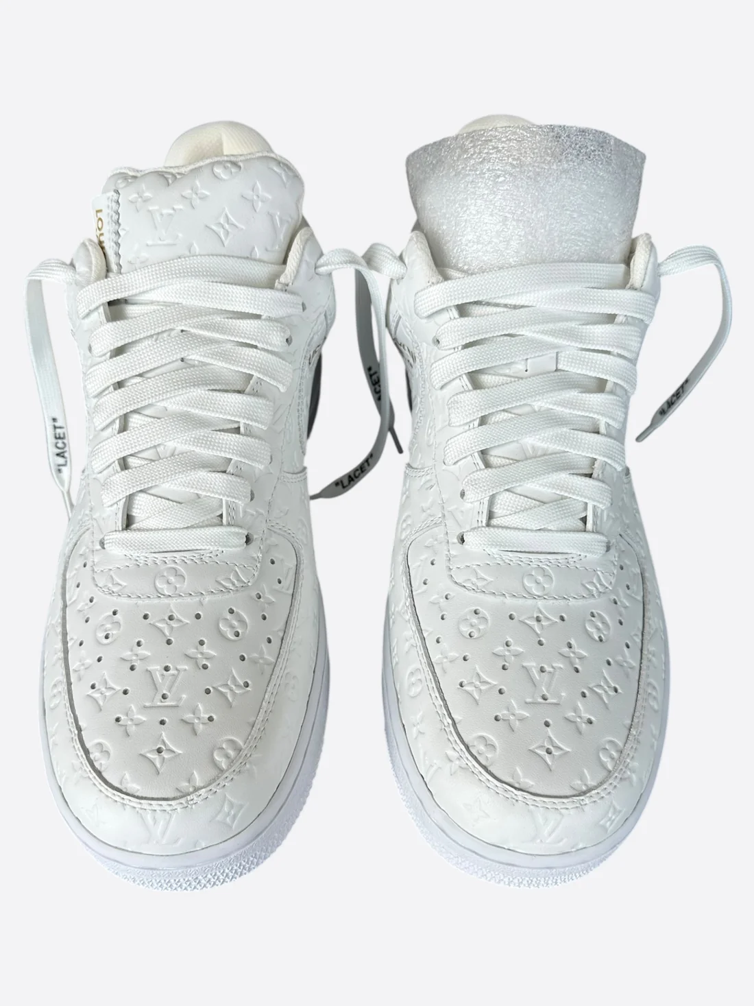 Louis Vuitton Nike White Monogram Low Top Air Force 1