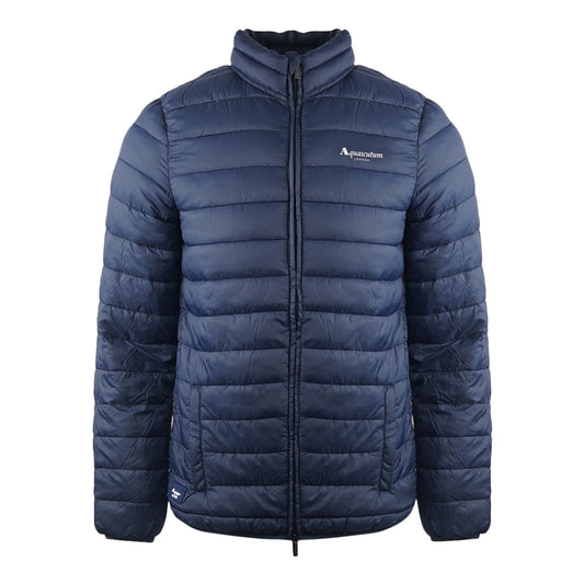 Aquascutum London Logo Navy Blue Active Jacket - Style Centre Wholesale