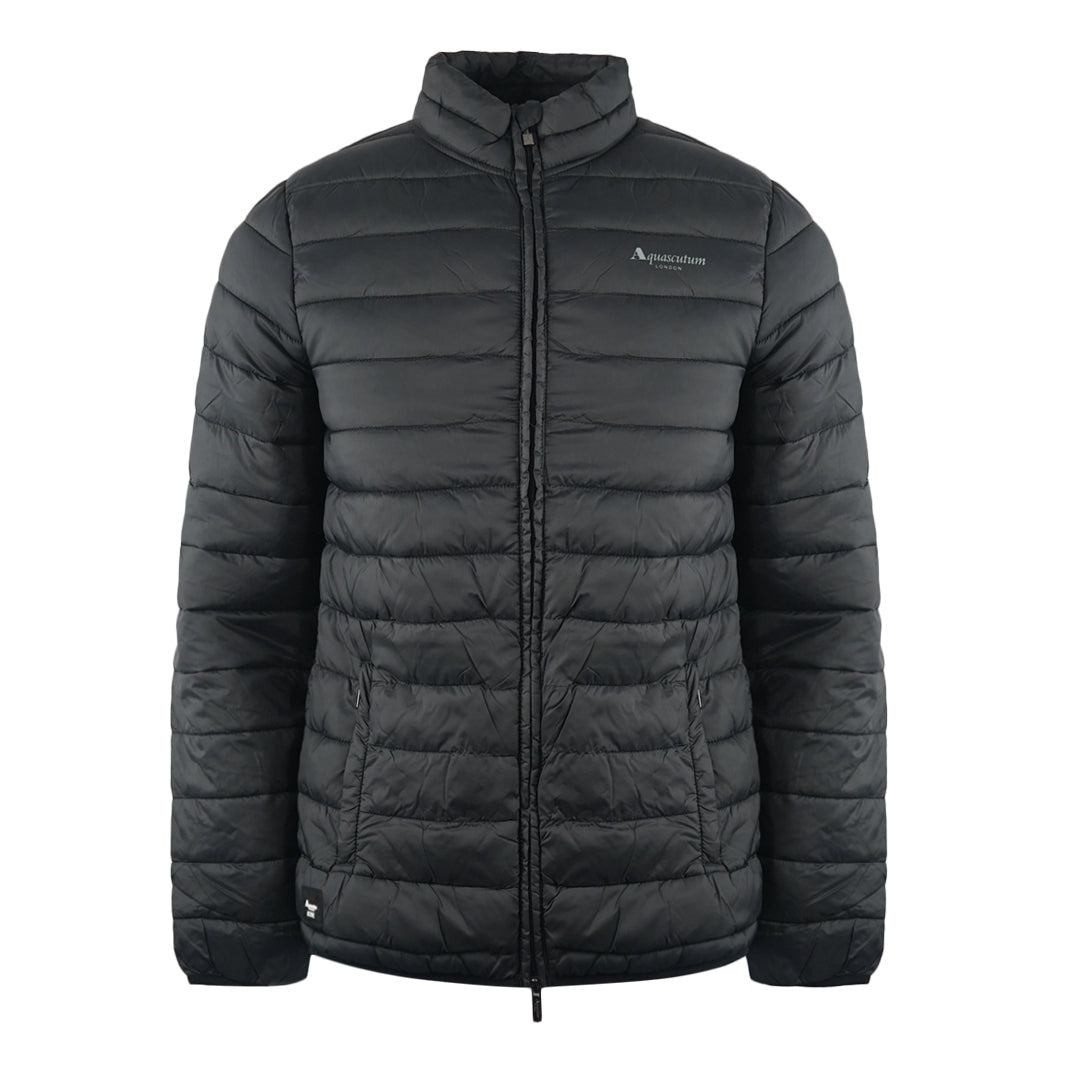 Aquascutum London Logo Black Active Jacket - Style Centre Wholesale