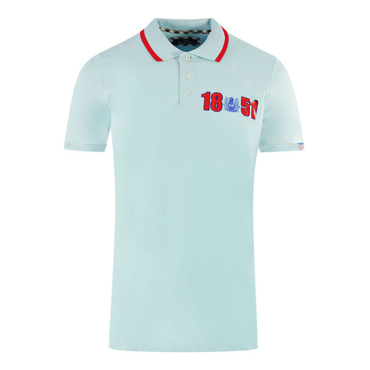 Aquascutum London 1851 Light Blue Polo Shirt 1 - Style Centre Wholesale