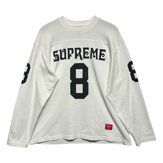 Supreme Affiliated L/S Football Top White Black - 1