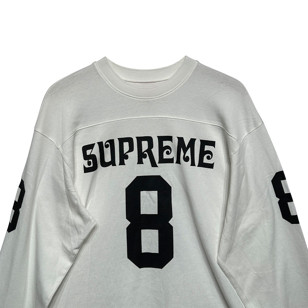 Supreme Affiliated L/S Football Top White Black - 4