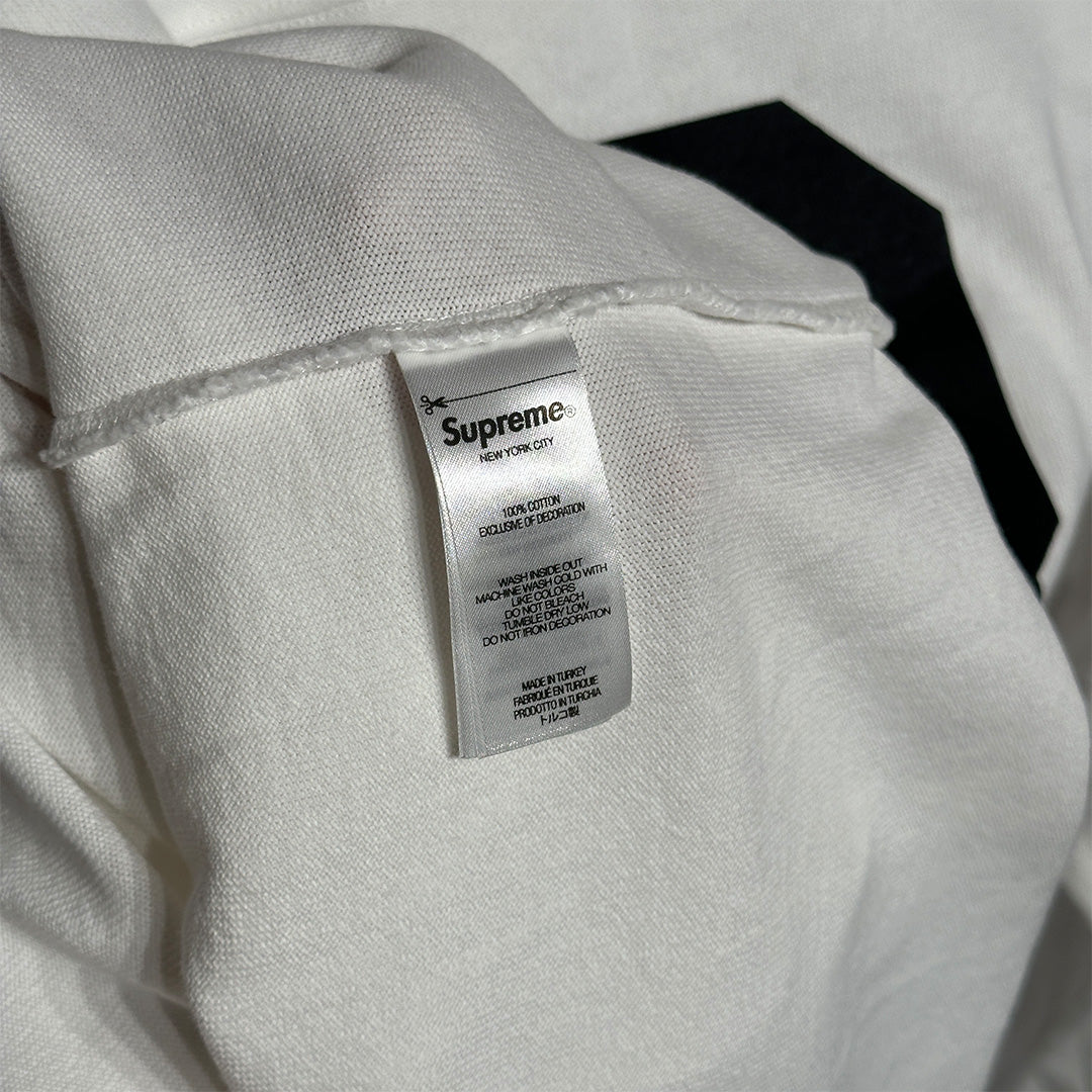 Supreme Affiliated L/S Football Top White Black - 6