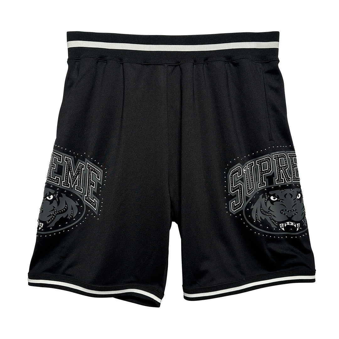 Supreme Studded Basketball Shorts Black - 1