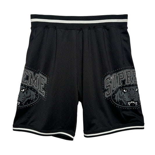 Supreme Studded Basketball Shorts Black - 1